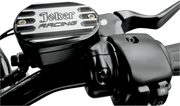 JOKER MACHINE Master Cylinder Cover - Brake - Front - Joker Logo - Black - '06-'22 XL - 10-381B - PartsOutlet.com.au