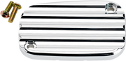 JOKER MACHINE Master Cylinder Cover - Brake - Front - Finned - Chrome - '08-'23 FL - 08-002C - PartsOutlet.com.au