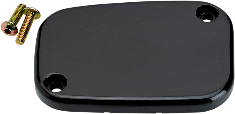 JOKER MACHINE Master Cylinder Cover - Brake - Front - Smooth - Black - '08-'23 FL - 08-004B - PartsOutlet.com.au