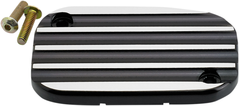JOKER MACHINE Master Cylinder Cover - Hydraulic Clutch - Finned - Black - Harley-Davidson 2006-2016 - 08-005B - PartsOutlet.com.au
