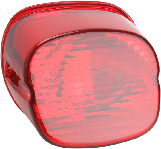 DRAG SPECIALTIES Laydown Taillight Lens - Harley-Davidson 2001-2024 - Red 12-0417A - PartsOutlet.com.au