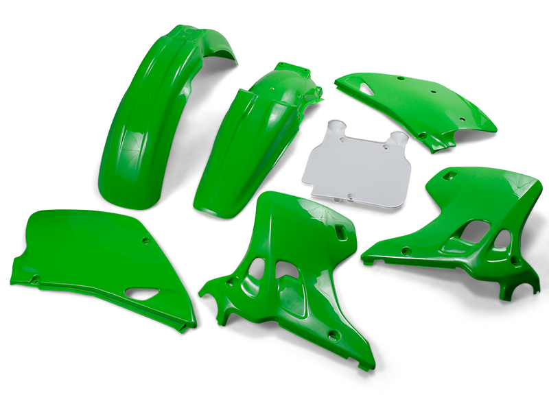 UFO Replacement Body Kit - OEM Green/White - Kawasaki 1992 - KAKIT195-999 - PartsOutlet.com.au