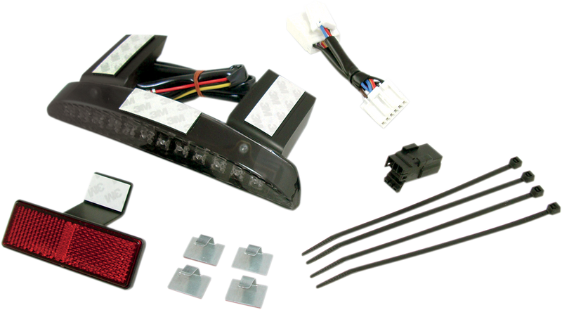 DRAG SPECIALTIES Running/Brake Light Assembly - Harley-Davidson 2007-2013 - Smoke Lens 77072S - PartsOutlet.com.au