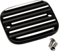 JOKER MACHINE Master Cylinder Cover - Brake - Front - Finned - Black/Silver - Harley-Davidson 1996-2009 - 951019-2 - PartsOutlet.com.au