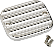 JOKER MACHINE Master Cylinder Cover - Brake - Front - Finned - Chrome - Harley-Davidson 1996-2009 - 951019-3 - PartsOutlet.com.au