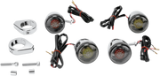 DRAG SPECIALTIES Turn Signal Kit - Red/Smoke 12-0212 - PartsOutlet.com.au