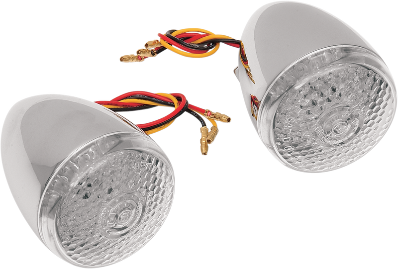 DRAG SPECIALTIES Turn Signal Kit - Clear/Amber 20-6579BCLED - PartsOutlet.com.au