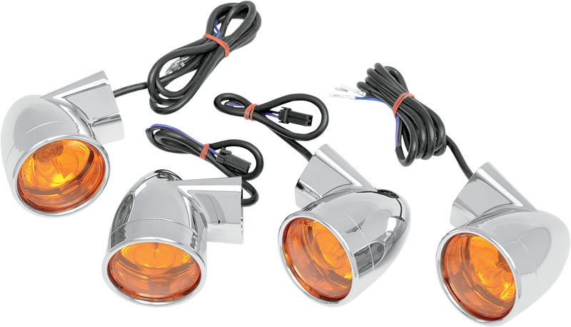 DRAG SPECIALTIES Bullet Turn Signal Lights - 60.3 MM (2-3/8") - FLT - 12-0224
