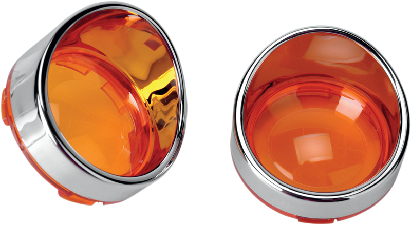 DRAG SPECIALTIES Visor-Style Bezel/Lenses - Amber L22-6828A - PartsOutlet.com.au