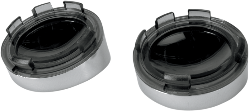 DRAG SPECIALTIES Visor-Style Bezel/Lenses - Smoke/Mirror L22-6828MC - PartsOutlet.com.au