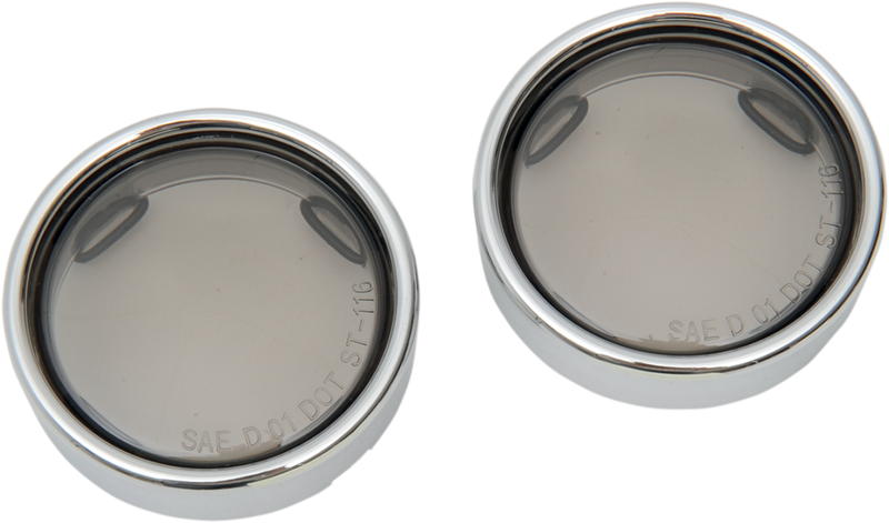 DRAG SPECIALTIES Lens w/Trim Ring - Smoke 12-0226-LM - PartsOutlet.com.au
