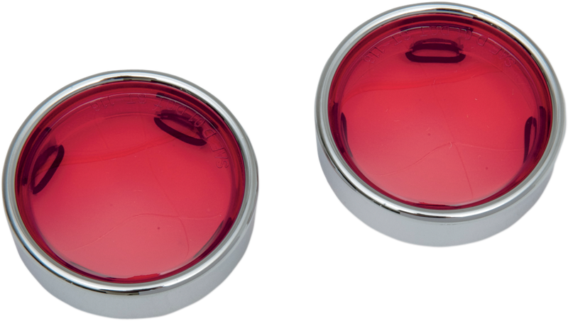 DRAG SPECIALTIES Lens w/Trim Ring - Red 12-0227-LR - PartsOutlet.com.au