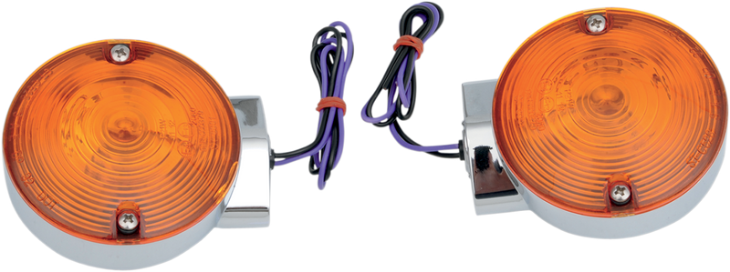 DRAG SPECIALTIES Turn Signal Light Kit - Harley-Davidson 1999-2022 - Chrome - Rear FLT L12-6030AR - PartsOutlet.com.au