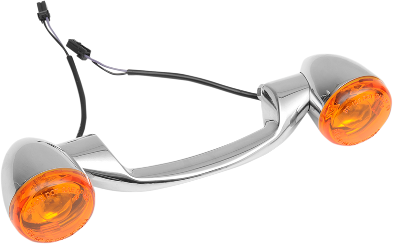 DRAG SPECIALTIES Rear Bullet Turn Signal Lights - Harley-Davidson 1986-2023 - FLT L20-0380 - PartsOutlet.com.au