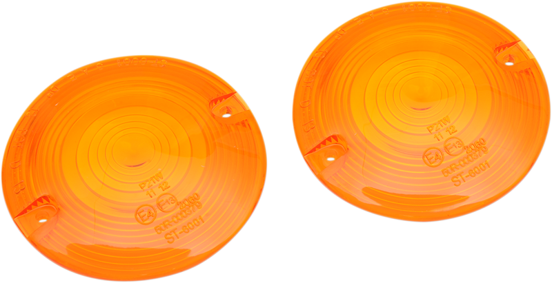 DRAG SPECIALTIES DOT Turn Signal Lens - FLHT - Amber - Harley-Davidson 1999-2022 - 12-0203-AL2D - PartsOutlet.com.au