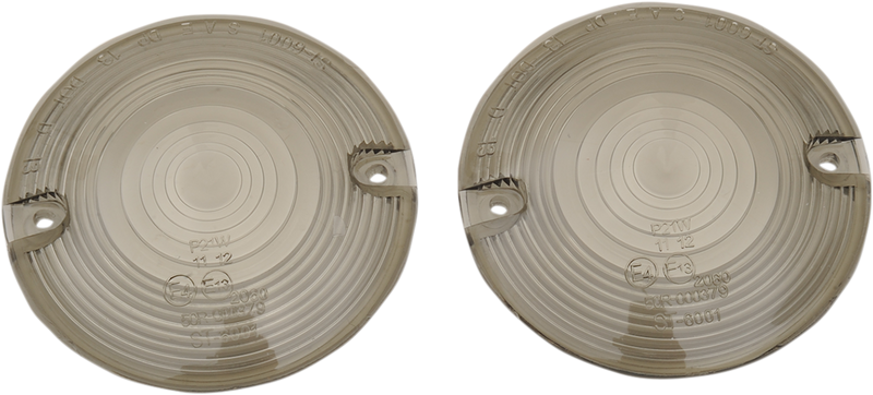 DRAG SPECIALTIES DOT Turn Signal Lens - FLHT - Smoke - Harley-Davidson 1999-2022 - 12-0203-ML2D - PartsOutlet.com.au