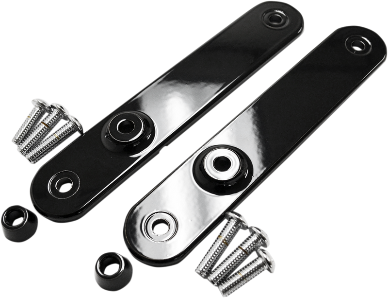 DRAG SPECIALTIES Turn Signal Relocation Mount - Harley-Davidson 1997-2013 - Gloss Black 2020-0895 - PartsOutlet.com.au