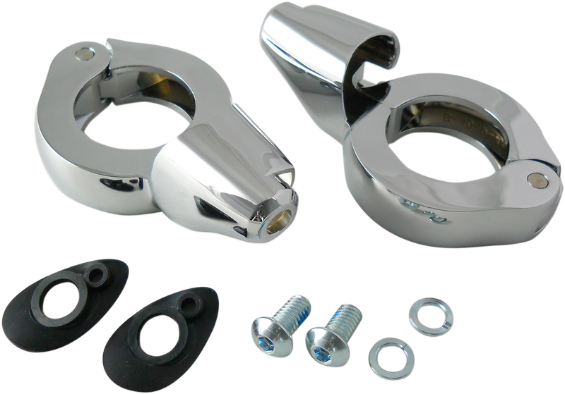 DRAG SPECIALTIES Turn Signal Mount - 41mm - Chrome 77854C - PartsOutlet.com.au