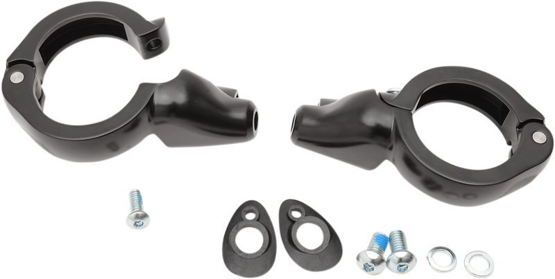 DRAG SPECIALTIES Turn Signal Mount - 49mm - Black 77855 - PartsOutlet.com.au