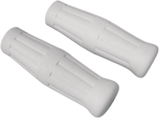 JOKER MACHINE Grips - Radial - Rubber - White - Harley-Davidson 1980-2020 - 03-61W - PartsOutlet.com.au