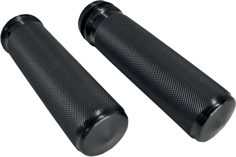 JOKER MACHINE Grips - Knurled - Black - Harley-Davidson 2008-2023 - 03-89BLK - PartsOutlet.com.au