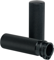 JOKER MACHINE Grips - Knurled - Cable - Black - Harley-Davidson 1982-2022 - 03-93-1 - PartsOutlet.com.au