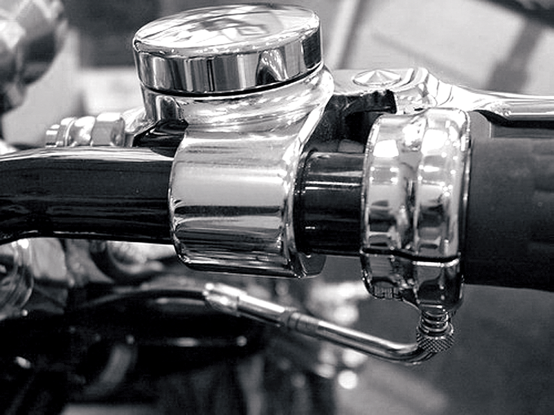JOKER MACHINE Throttle Housing - Single Cable - Chrome 03-147 - PartsOutlet.com.au