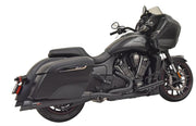 BASSANI XHAUST True Dual Exhaust System - Indian Challenger 2020+ - Black 8H16SB - PartsOutlet.com.au