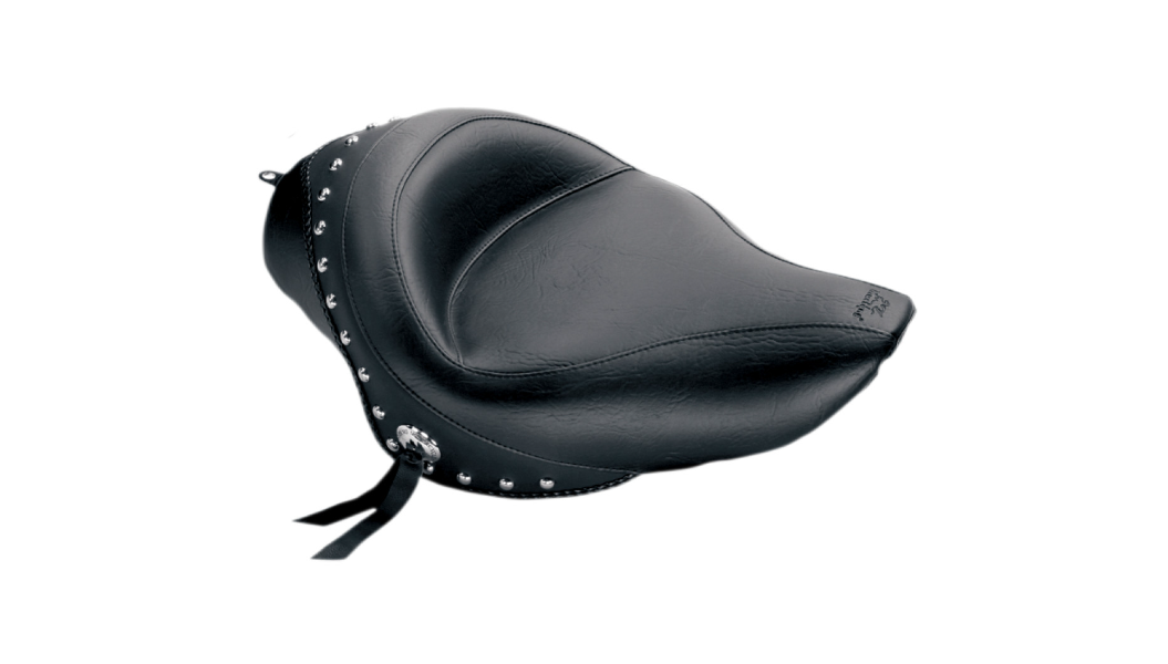 MUSTANG Wide Studded Solo Seat - Harley-Davidson Sportster XL 2004-2021 - 76151 - PartsOutlet.com.au