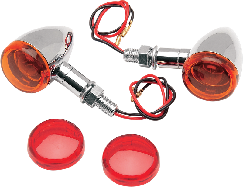 DRAG SPECIALTIES Mini-Deuce Marker Light Kit - 2-3/8" Amber/Red - 20-6390A/R1