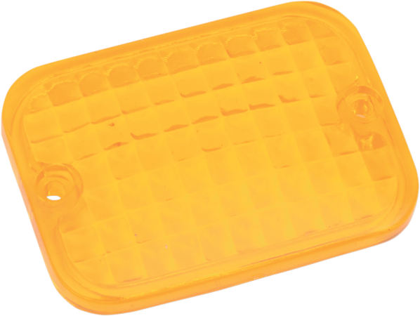 DRAG SPECIALTIES Replacement Rectangular Lens - Amber 165177 - PartsOutlet.com.au
