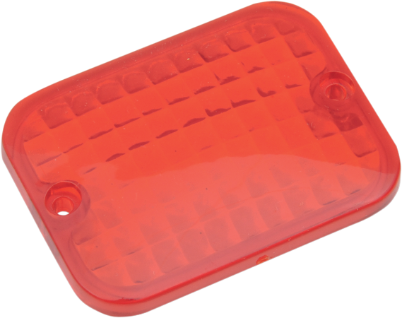 DRAG SPECIALTIES Replacement Rectangular Lens - Red 165176 - PartsOutlet.com.au