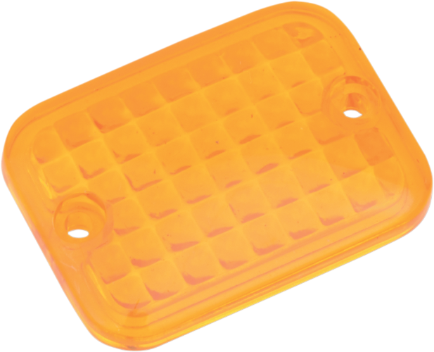 DRAG SPECIALTIES Replacement Mini Rectangular Lens - Amber 165179 - PartsOutlet.com.au