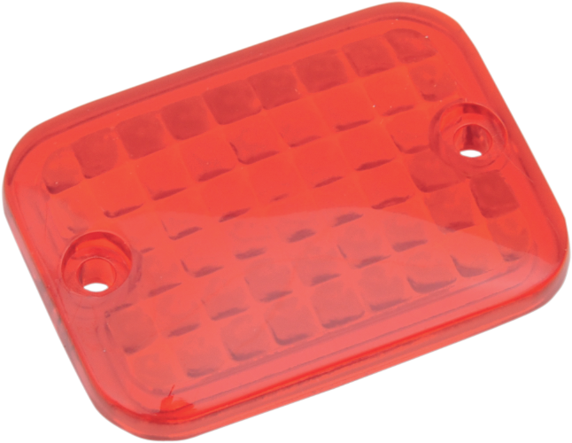 DRAG SPECIALTIES Replacement Mini Rectangular Lens - Red 165178 - PartsOutlet.com.au
