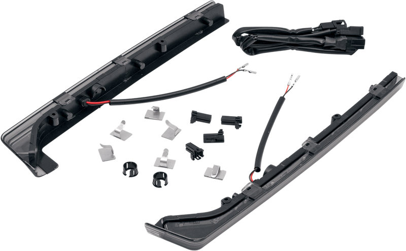 DRAG SPECIALTIES Side Light Kit - Smoke Lens - Harley-Davidson 2006-2013 - 12-0095MK - PartsOutlet.com.au