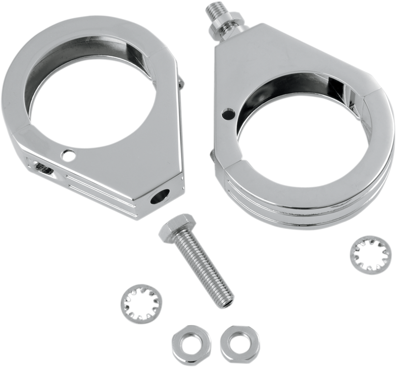 DRAG SPECIALTIES Turn Signal - Clamp - 49mm - Chrome 76673 - PartsOutlet.com.au