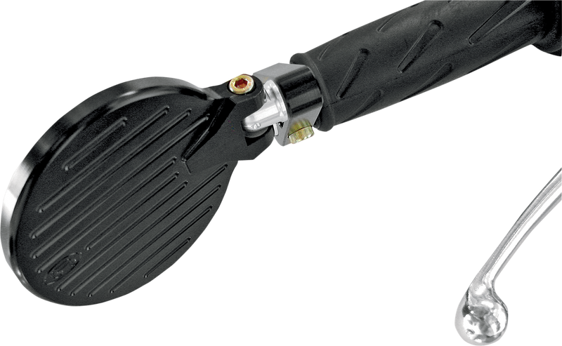 JOKER MACHINE Folding Bar-End Mirror - 2-1/4" - Black - 09-302B