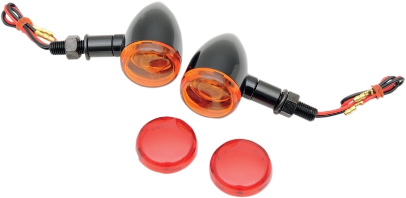 DRAG SPECIALTIES Mini-Duece Marker Light Kit - 2-3/8" Amber/Red - 20-6390BA/RI