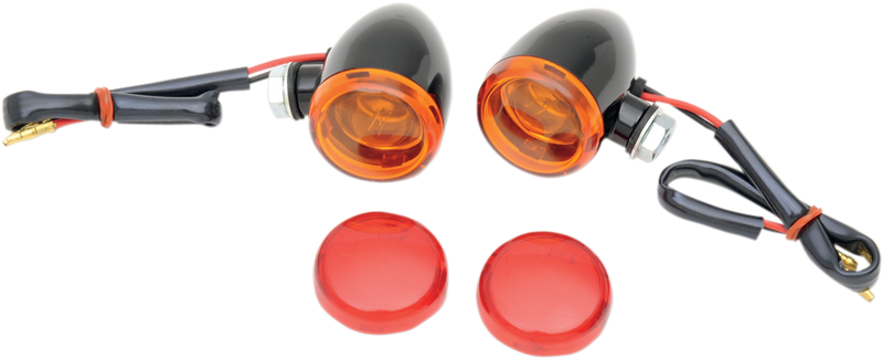 DRAG SPECIALTIES Mini-Duece Marker Light Kit - 2-3/8" Amber/Red - 20-6390BA/RH