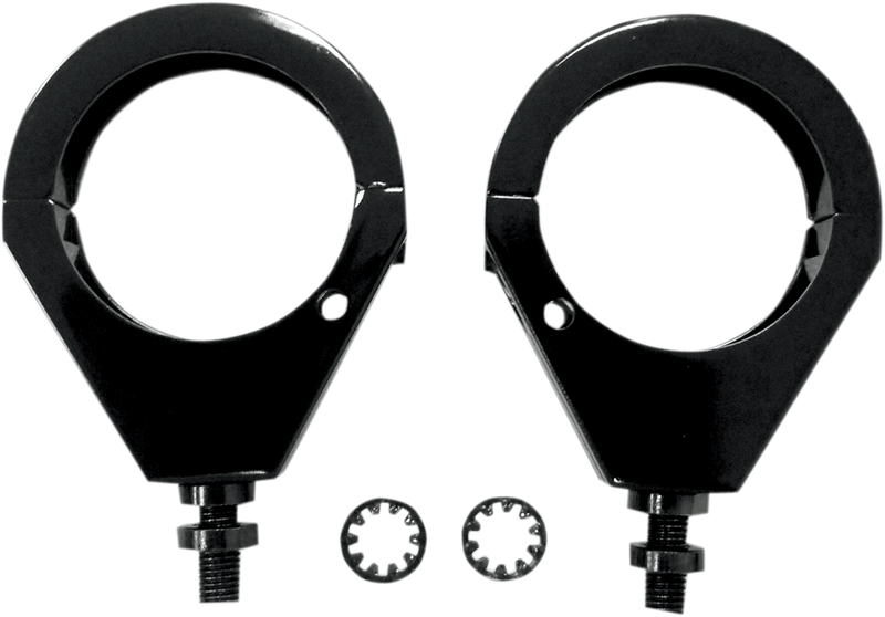 DRAG SPECIALTIES Turn Signal - Clamp - 49mm - Black 76673B - PartsOutlet.com.au