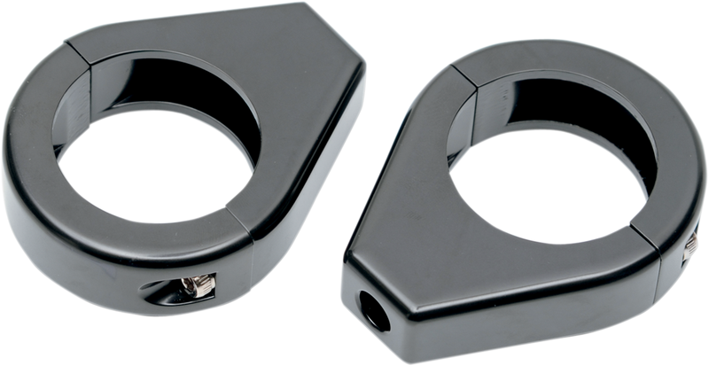 DRAG SPECIALTIES Turn Signal - Clamp - 39mm - Black 12-6049GB-39 - PartsOutlet.com.au