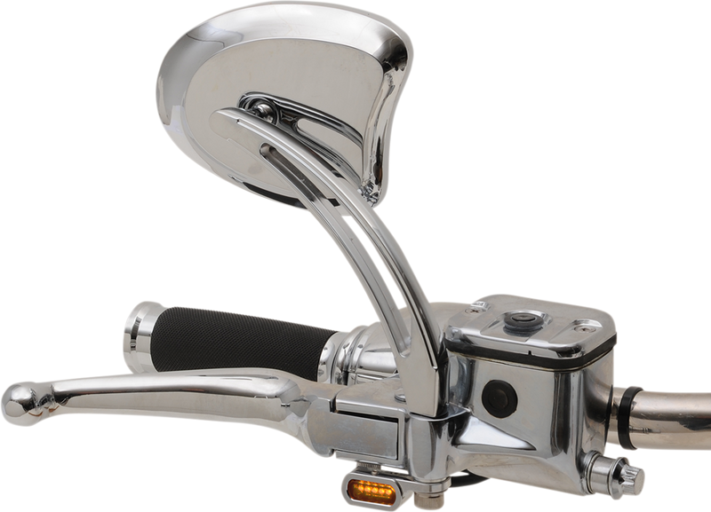 DRAG SPECIALTIES LED Handlebar Marker Lights - Hydraulic Clutch - Chrome/Smoke - FL '09-'17 - L22-0229CMENU