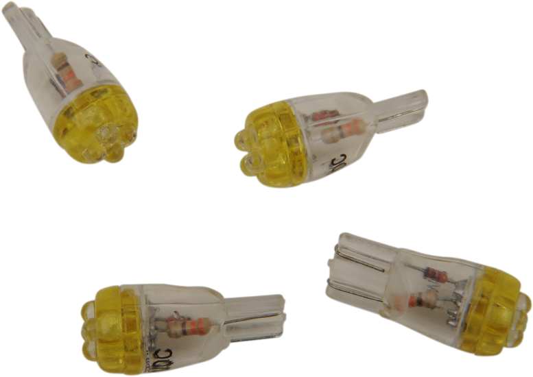 DRAG SPECIALTIES Mini Wedge LED Bulbs - Amber T10-4LEDA-HC - PartsOutlet.com.au