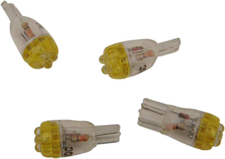 DRAG SPECIALTIES Mini Wedge LED Bulbs - Amber T10-4LEDA-HC