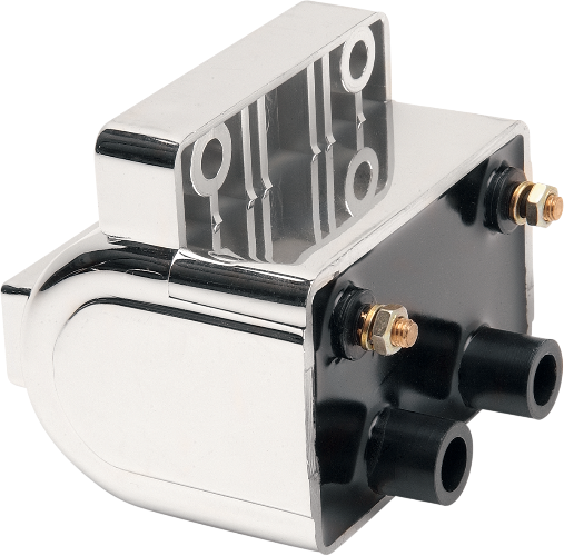 DRAG SPECIALTIES Dual-Fire Ignition Coil - Harley Davidson 1970-2006 - Chrome 10-2032 - PartsOutlet.com.au