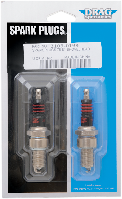 DRAG SPECIALTIES Spark Plugs - '75-'99 BT (MID) E18-6662SDS - PartsOutlet.com.au