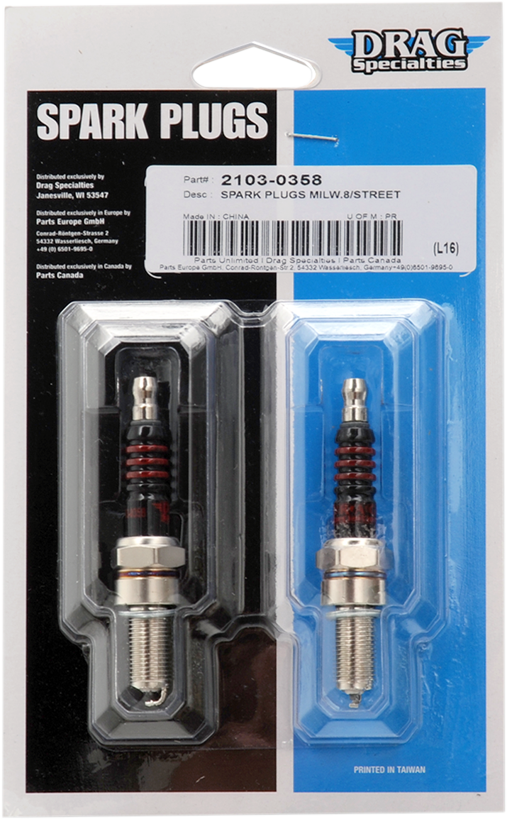 DRAG SPECIALTIES Spark Plugs - Harley-Davidson 2015-2024 - M8/XG E18-6724DS - PartsOutlet.com.au