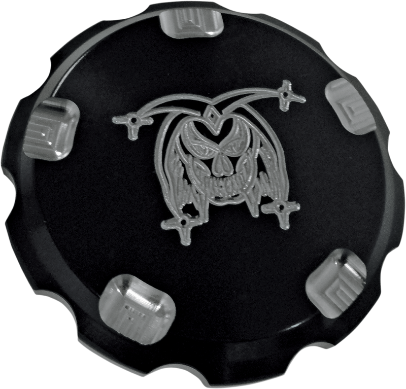 JOKER MACHINE Joker Gas Cap - Black - Harley-Davidson 1993-2023 - 10-441B - PartsOutlet.com.au