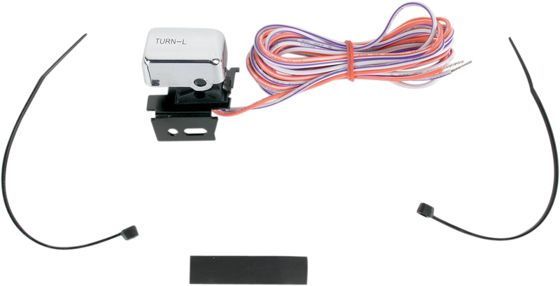 DRAG SPECIALTIES Switch Kit - Left-Side - Turn Signal - Harley-Davidson 1996-2013 - Chrome H18-0333C-L - PartsOutlet.com.au