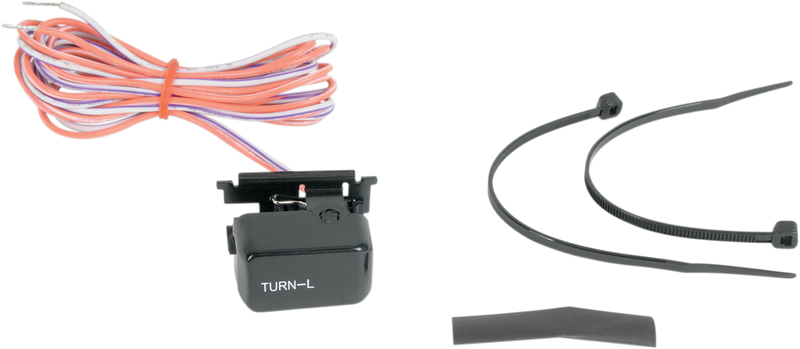 DRAG SPECIALTIES Switch Kit - Left-Side - Turn Signal - Harley-Davidson 1996-2013 - Black H18-0333B-L - PartsOutlet.com.au